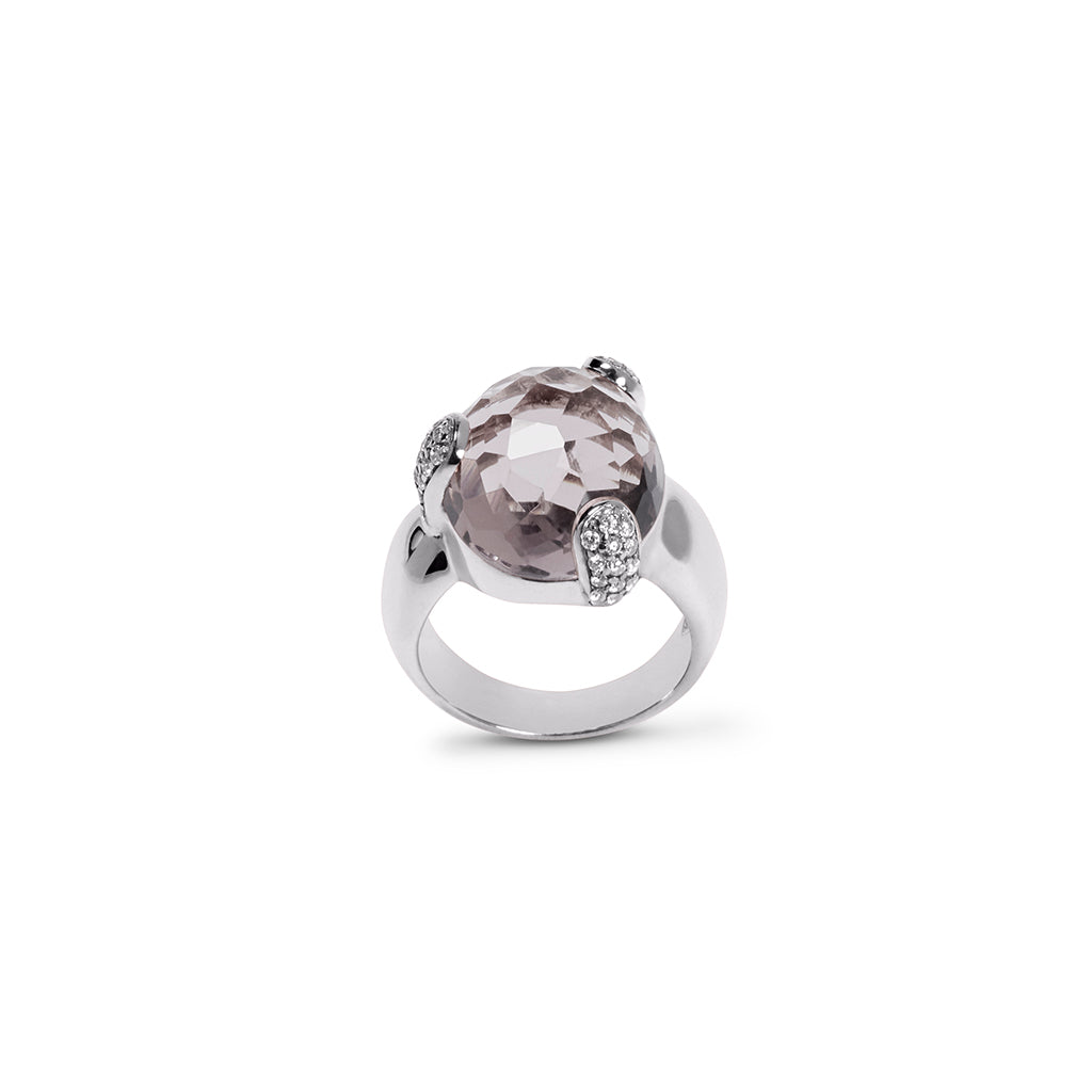 Ring FAYE Cool Grey Quarz