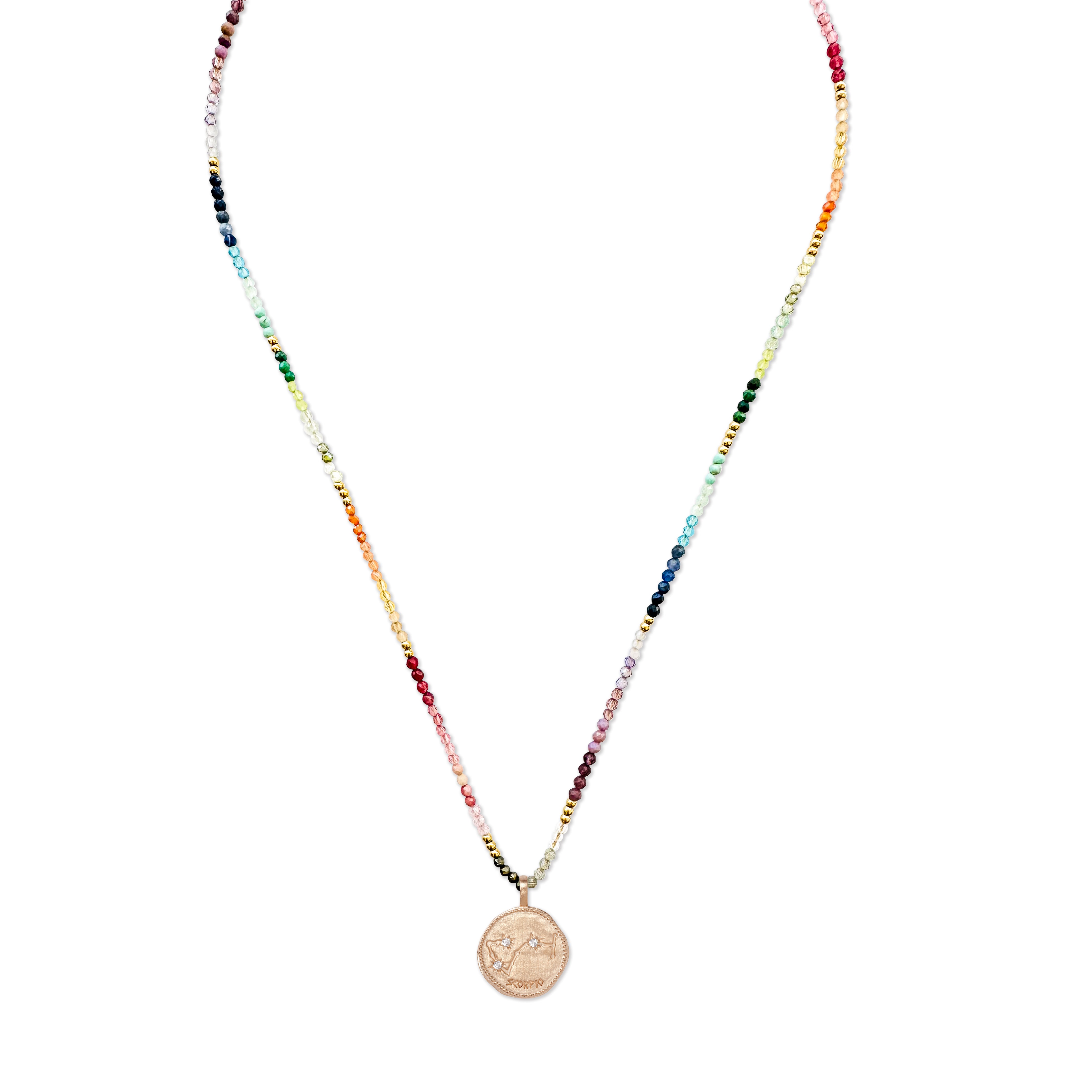 ZODIAC Rainbow Necklace SKORPION (24.10.-22.11.)