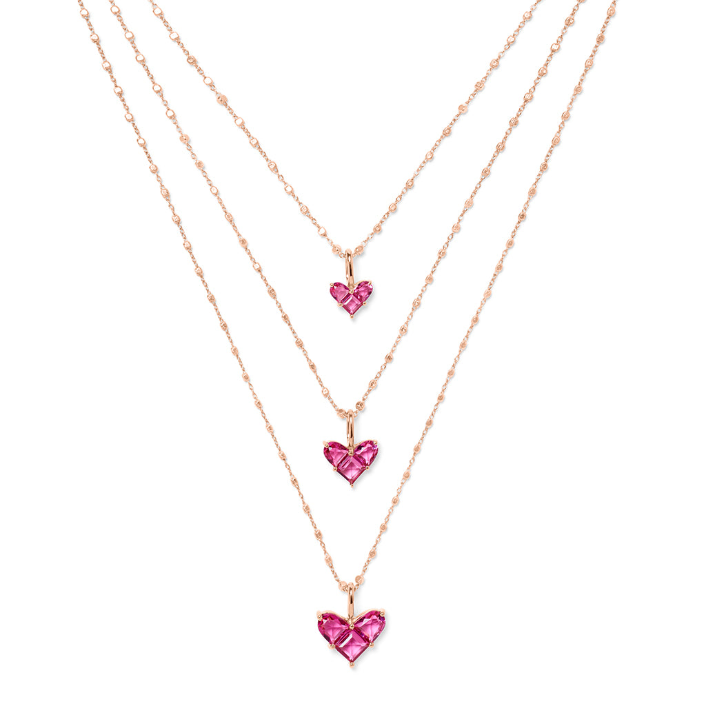 L♡VE Necklaces Pink Quarz