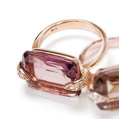 Ring MILA Plum Quarz