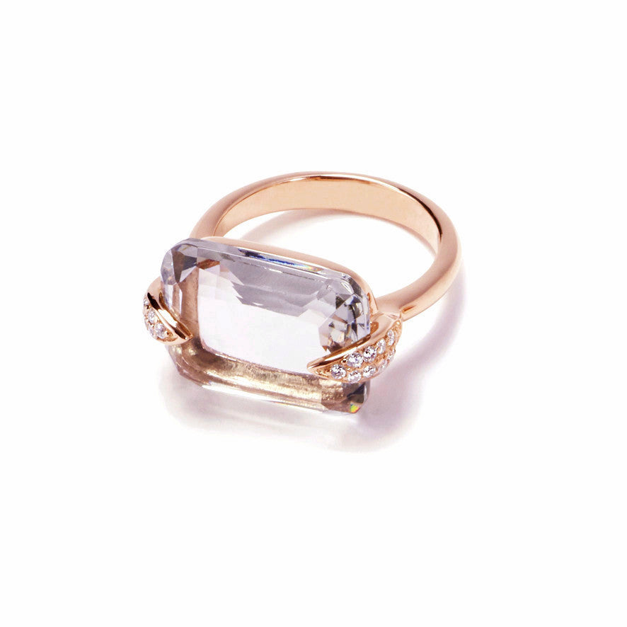 Ring MILA Cool Grey Quarz