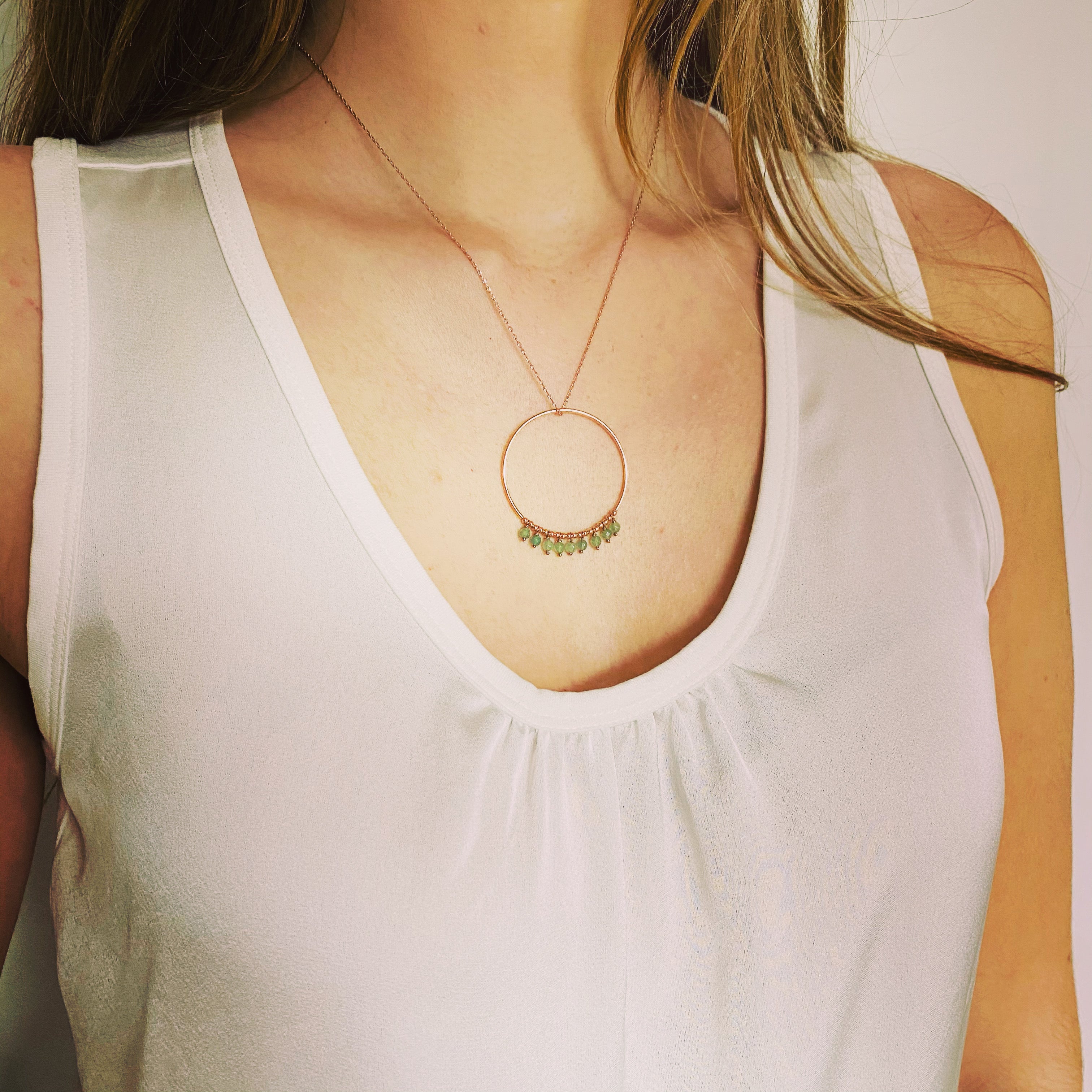 NORMA Necklace Aventurin, roségold