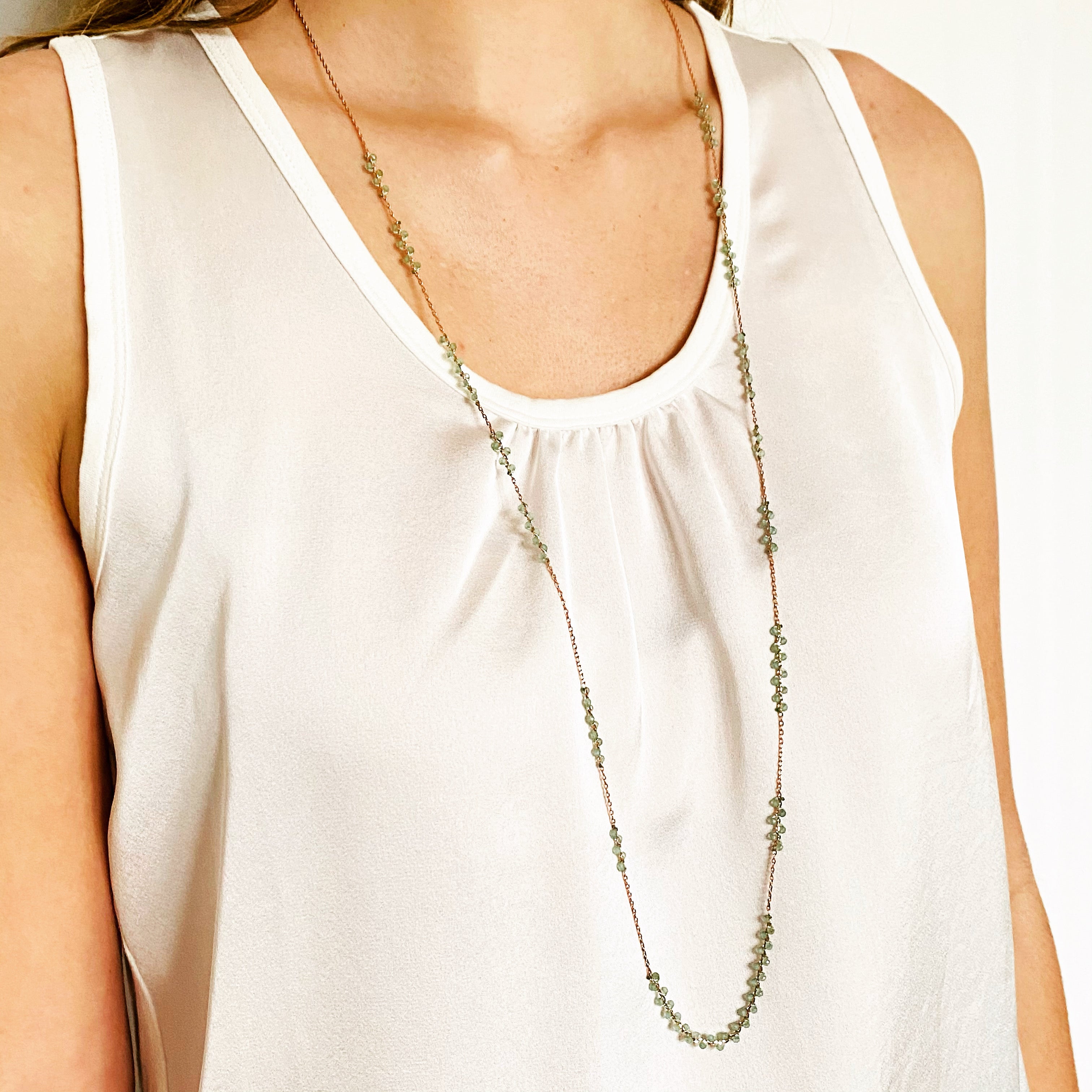 PIA Long Necklace Aventurin