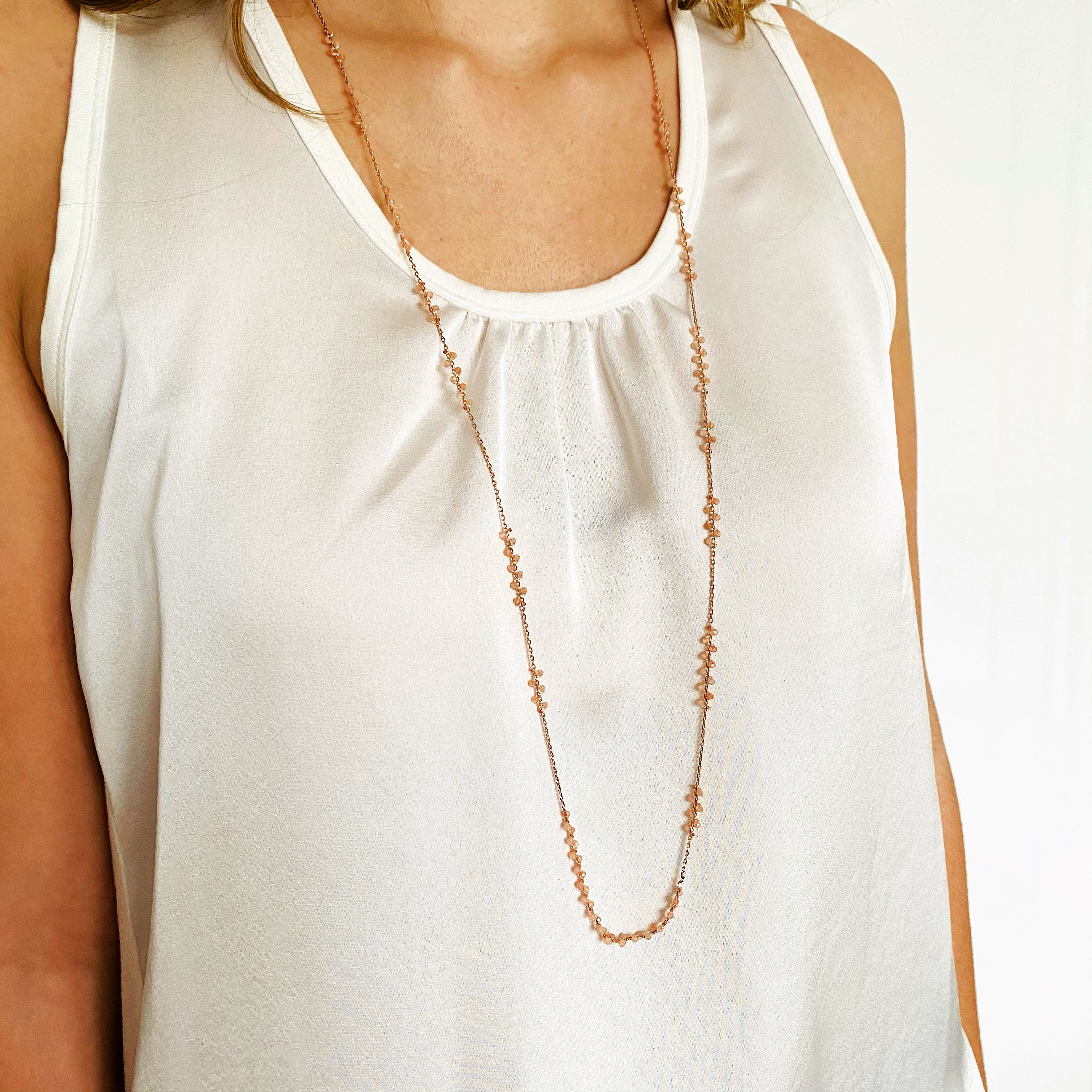 PIA Long Necklace Sunstone