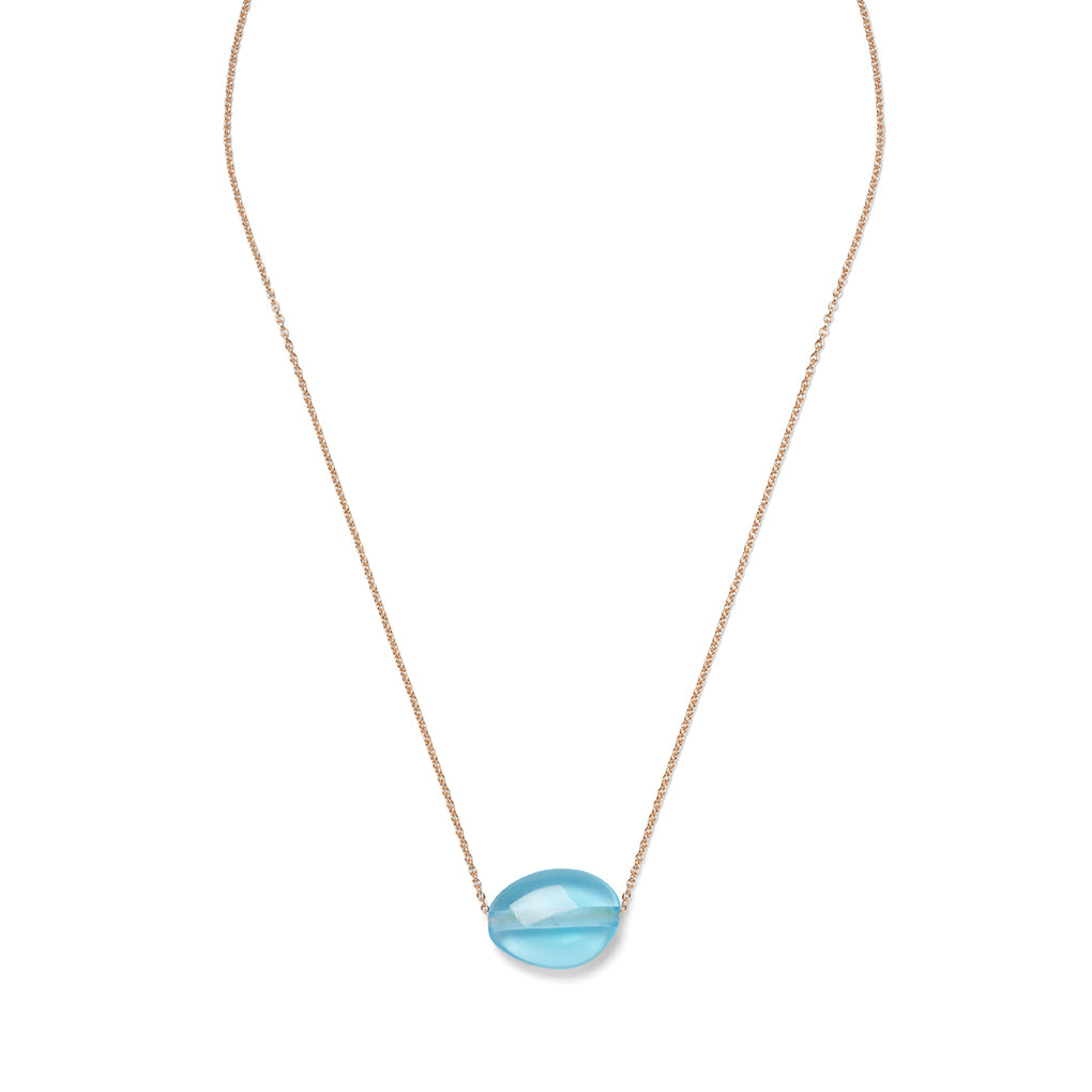 SAYA Necklace, Aquamarin Quarz