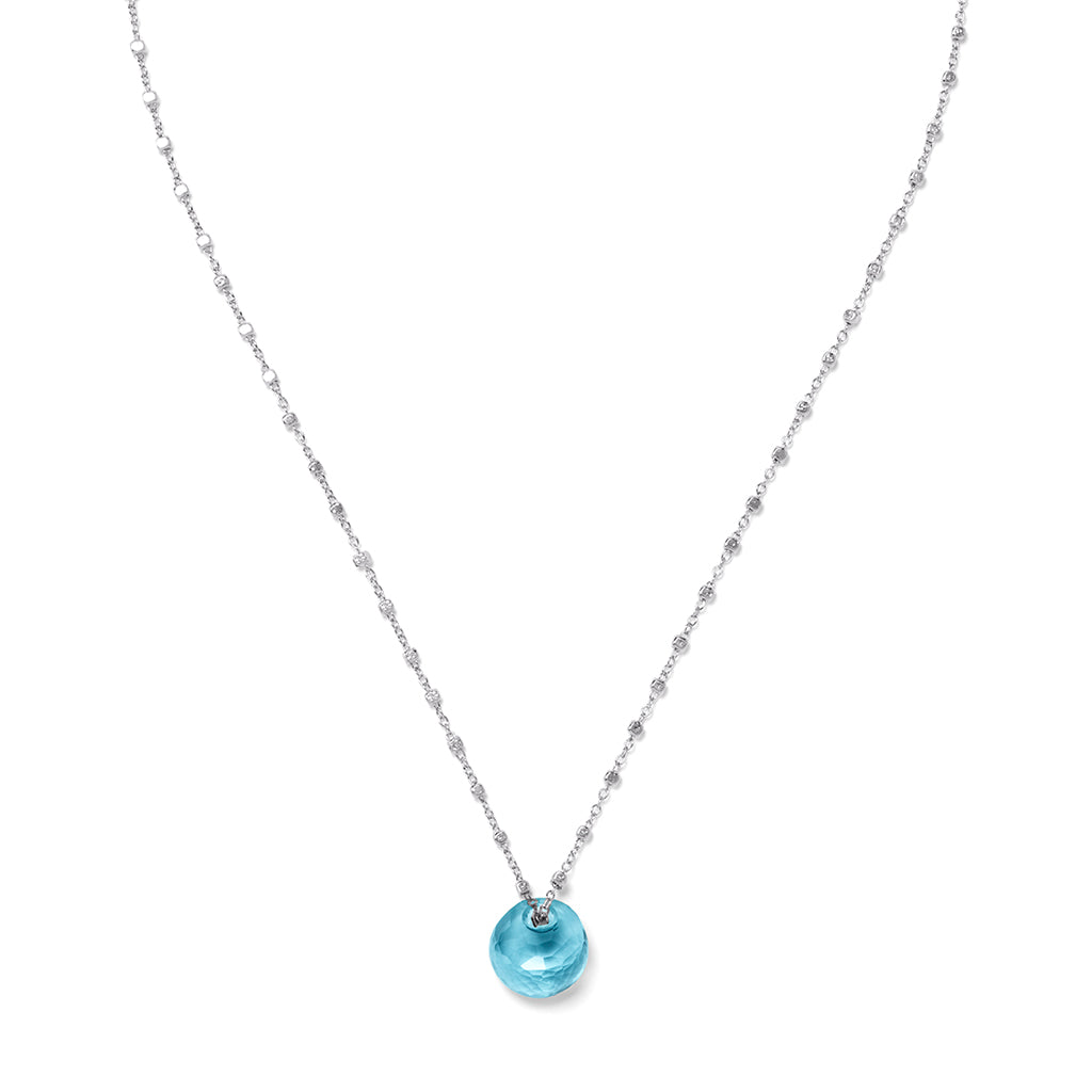 SMILE Necklace Aquamarin Quarz