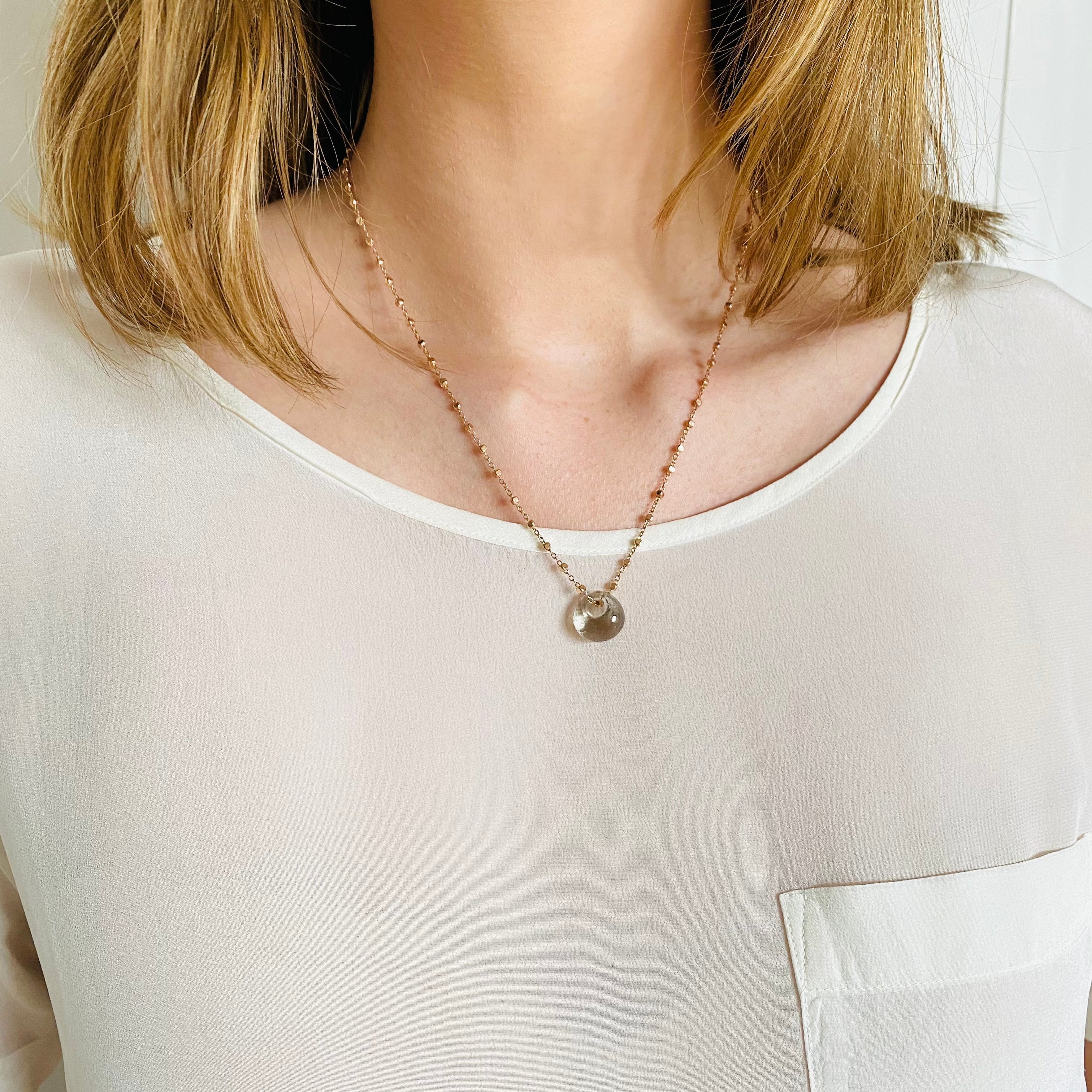 SMILE Necklace Lemon Quarz