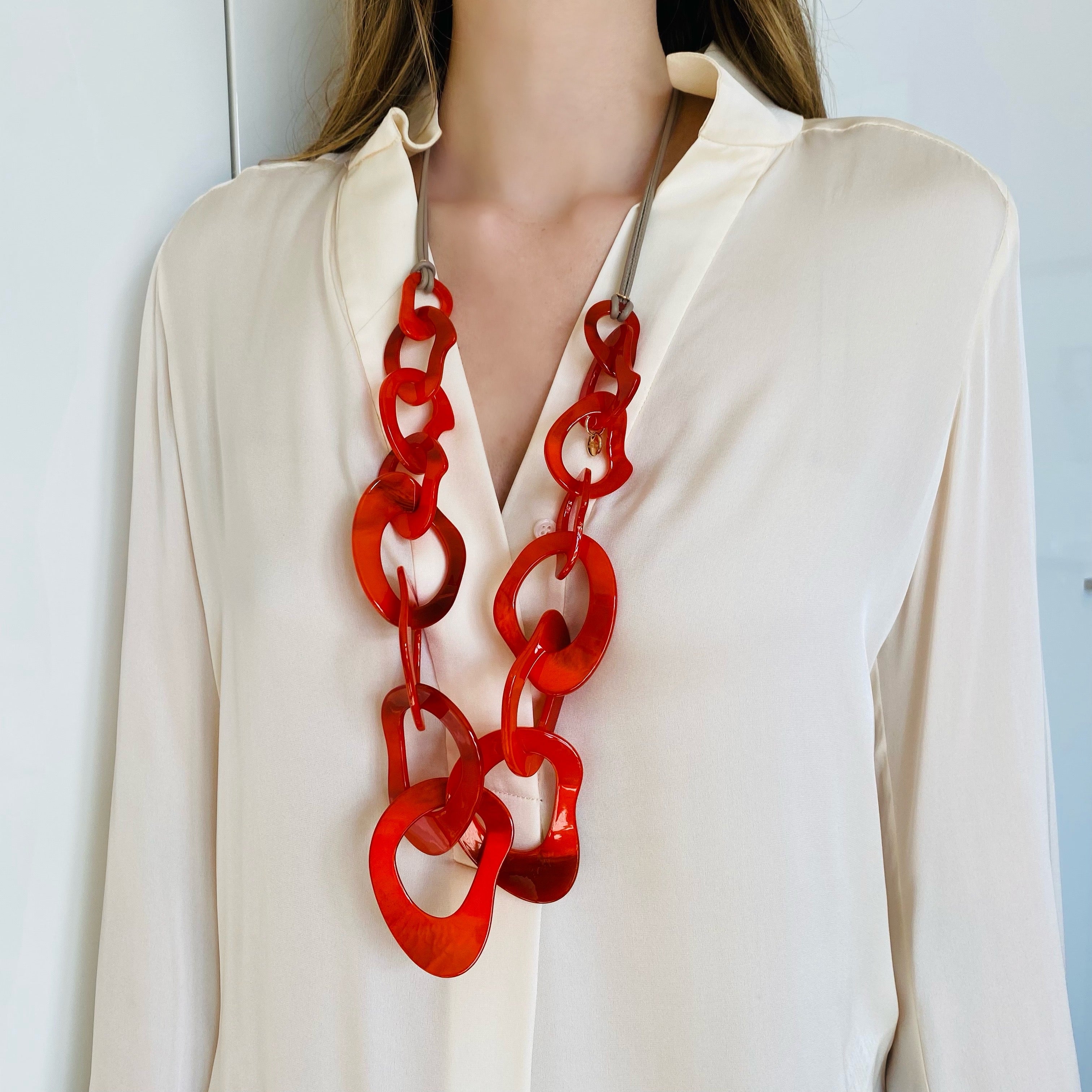 TATUM Necklace, coral