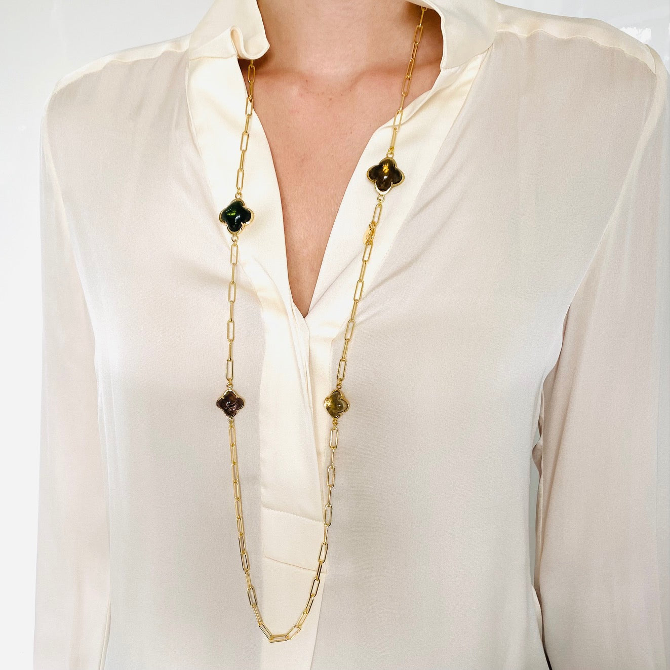 ESTELLE CLEIA Necklace gold, leaf