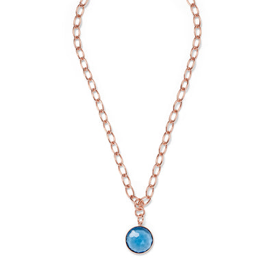 ANDRA short Necklace Skyblue Quarz