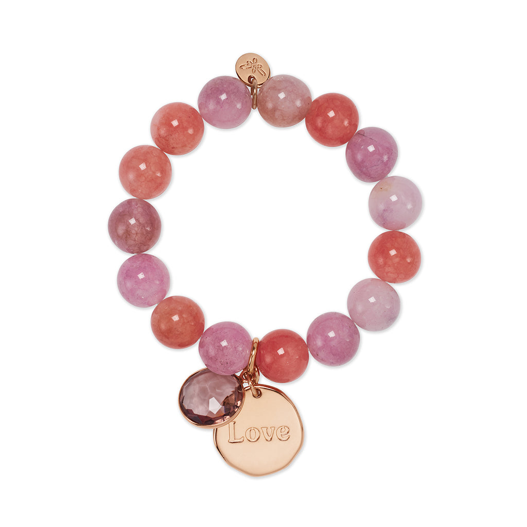 BAHIA Bracelet 'LOVE' roségold, reef