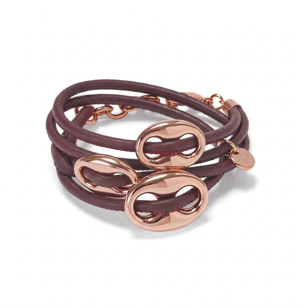 BREEZE Bracelet roségold, brombeer