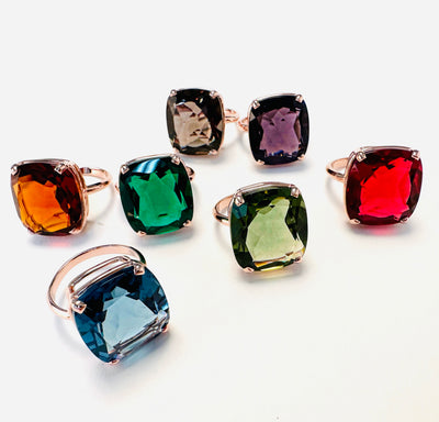 Ring LIVIA Cognac Quarz
