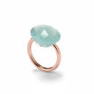 Ring FLAME roségold, Aqua Chalcedon