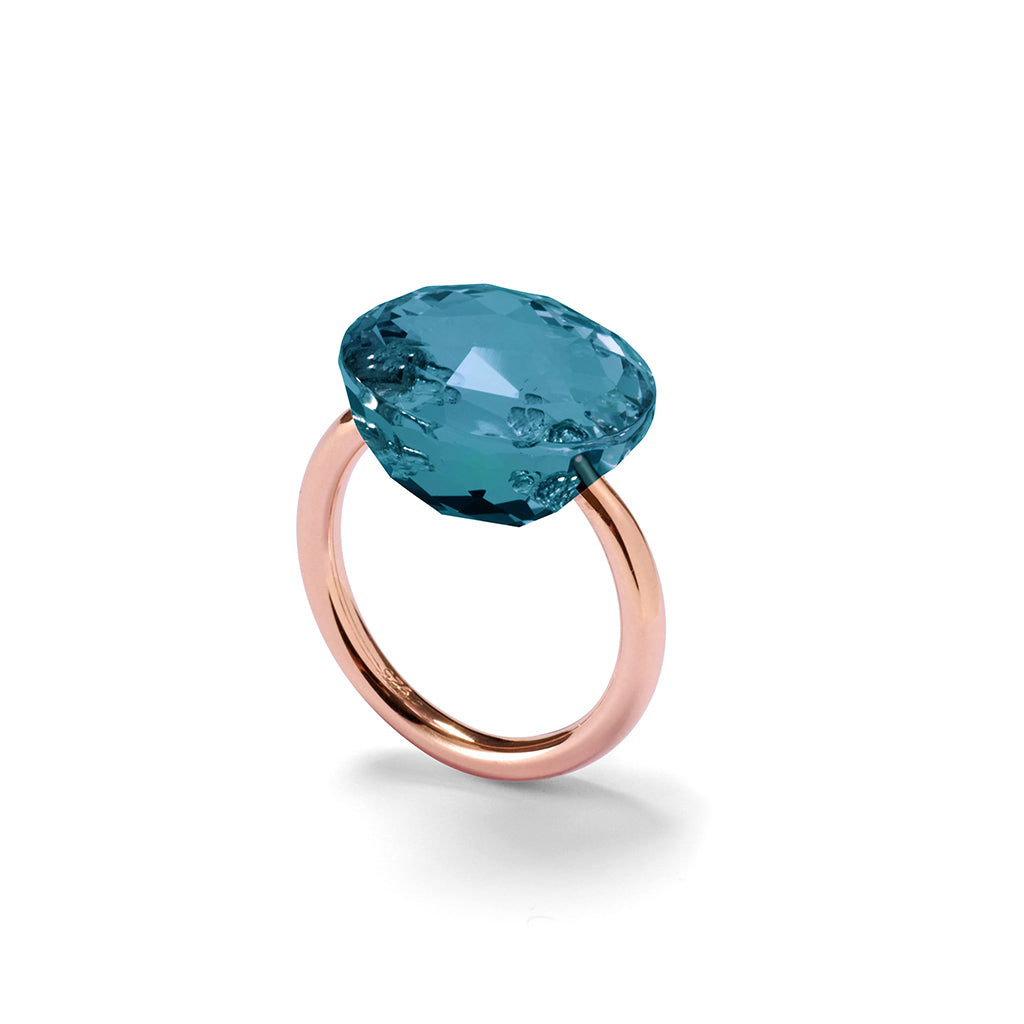 Ring FLAME roségold, Iolith