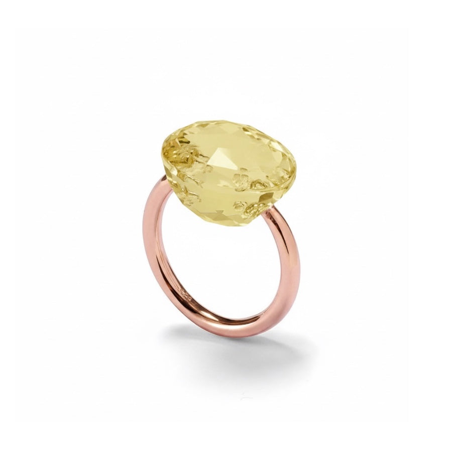 Ring FLAME roségold, Lemon Quarz COMING SOON