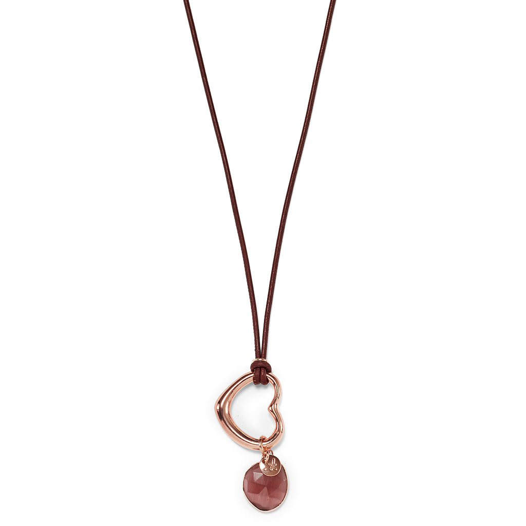 EVE LEATHER Necklace choco