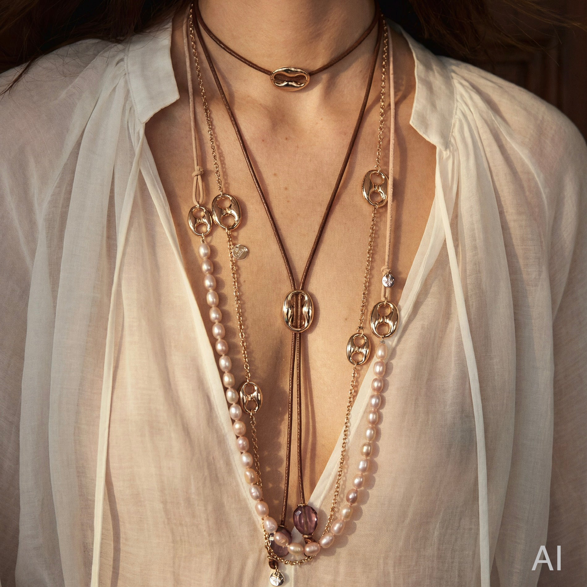 GAIA Necklace roségold, rosé