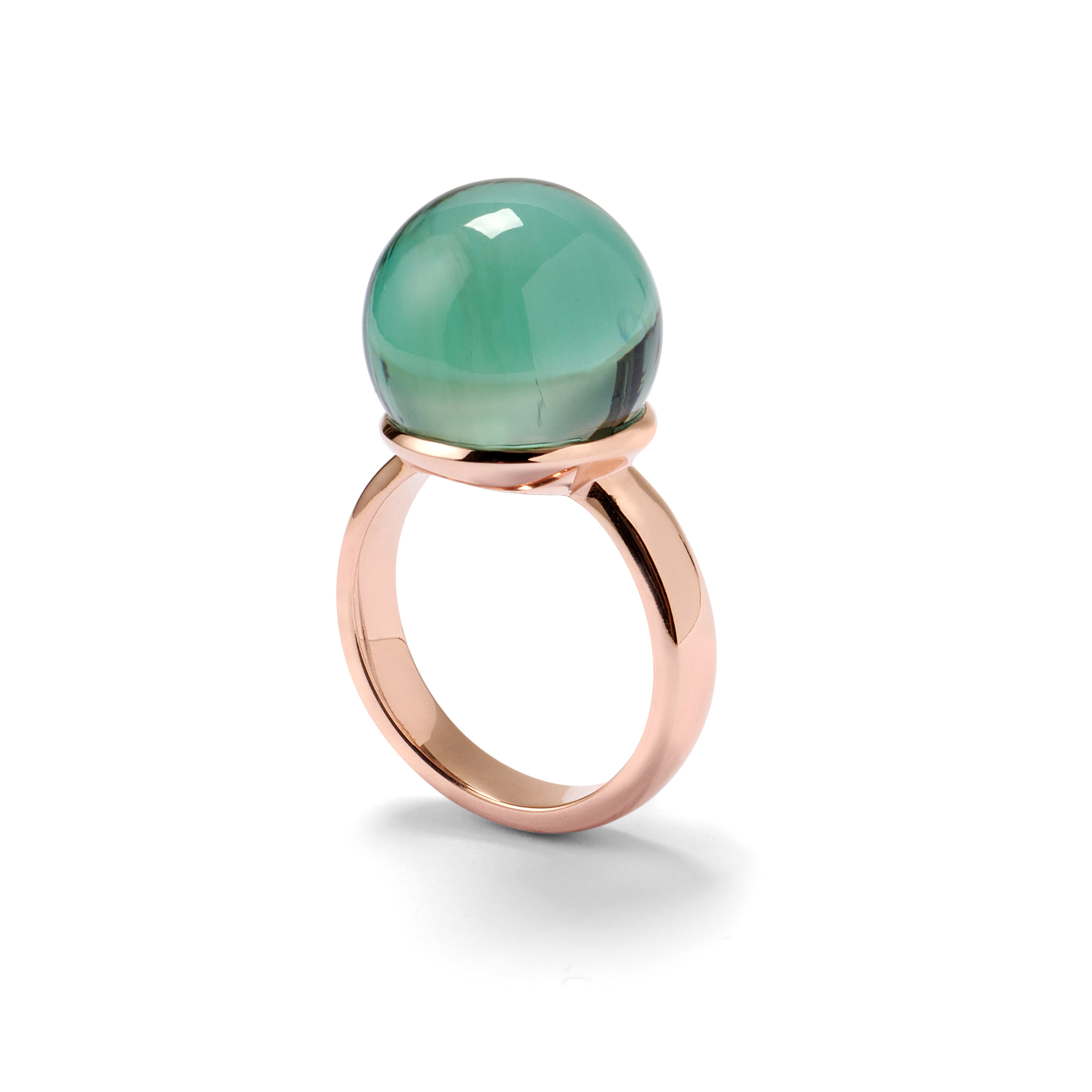 Ring SCILLA roségold, Prasiolith