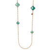 RIVA Necklace roségold, aqua