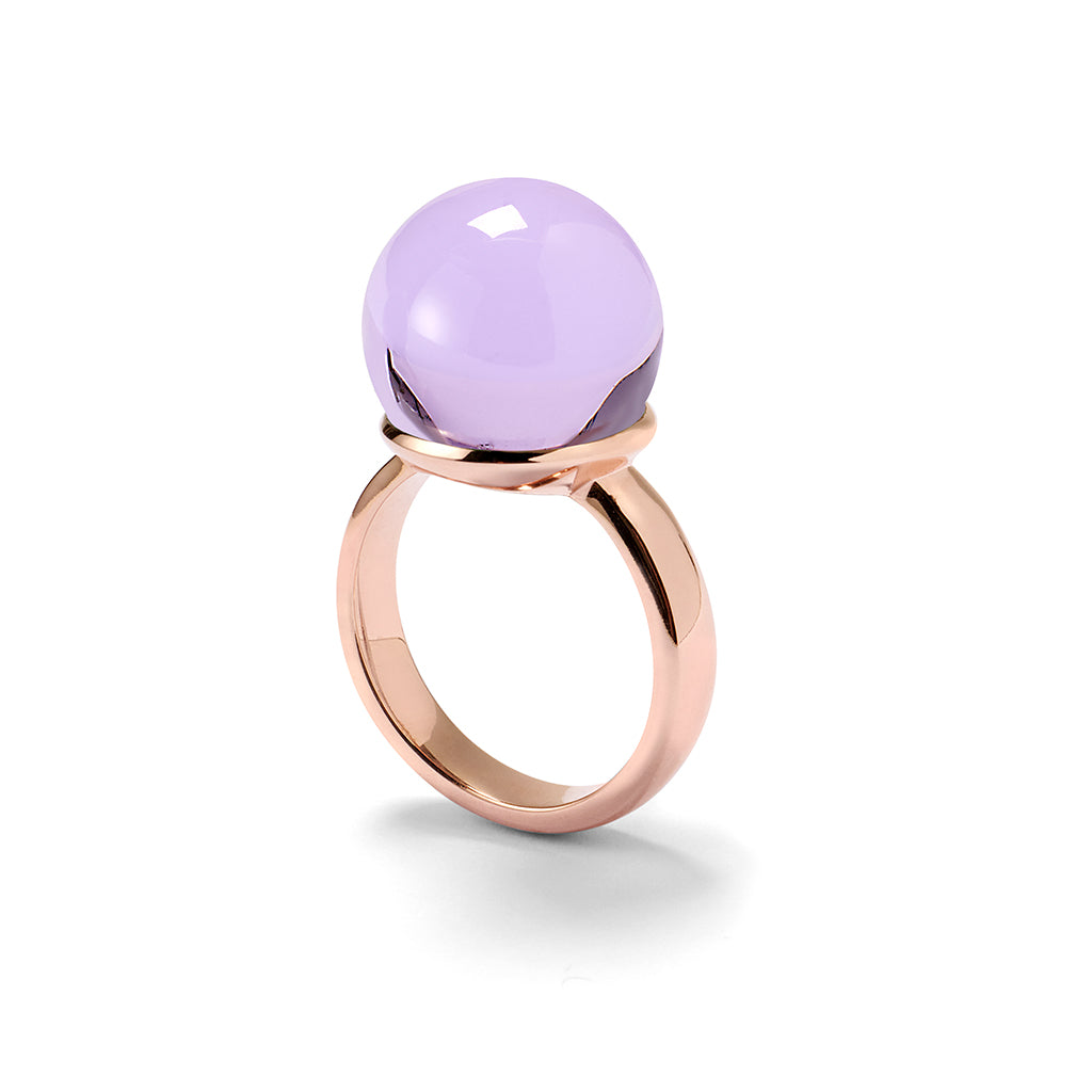 Ring SCILLA roségold, Light Amethyst Quarz