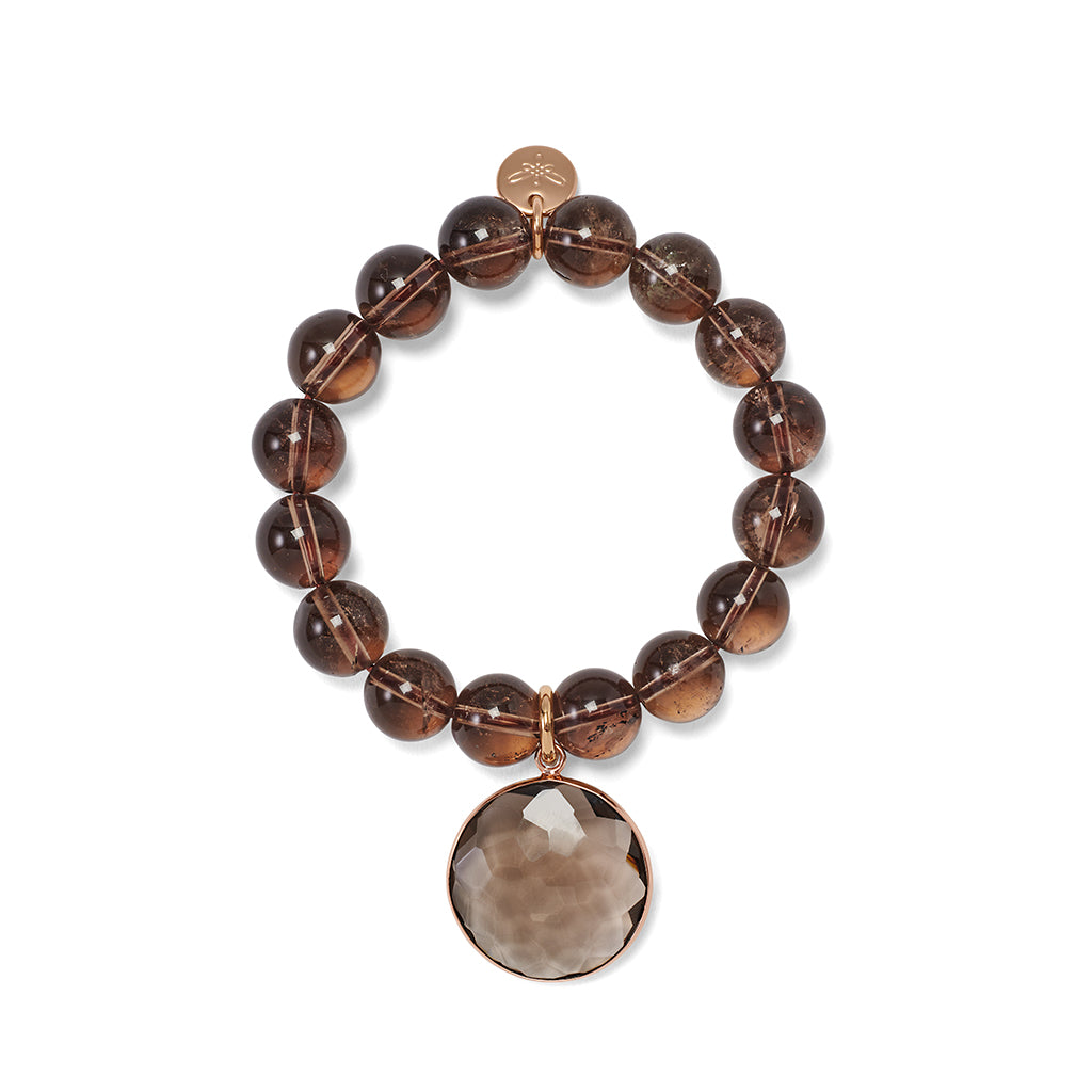 ENYA Bracelet roségold, Rauchquarz