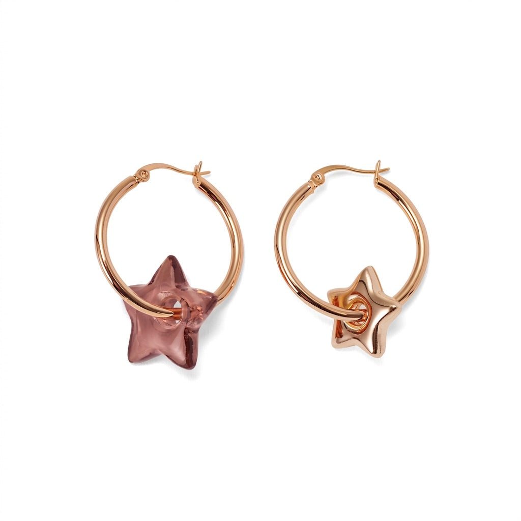 STELLA Earrings, Plum Quarz