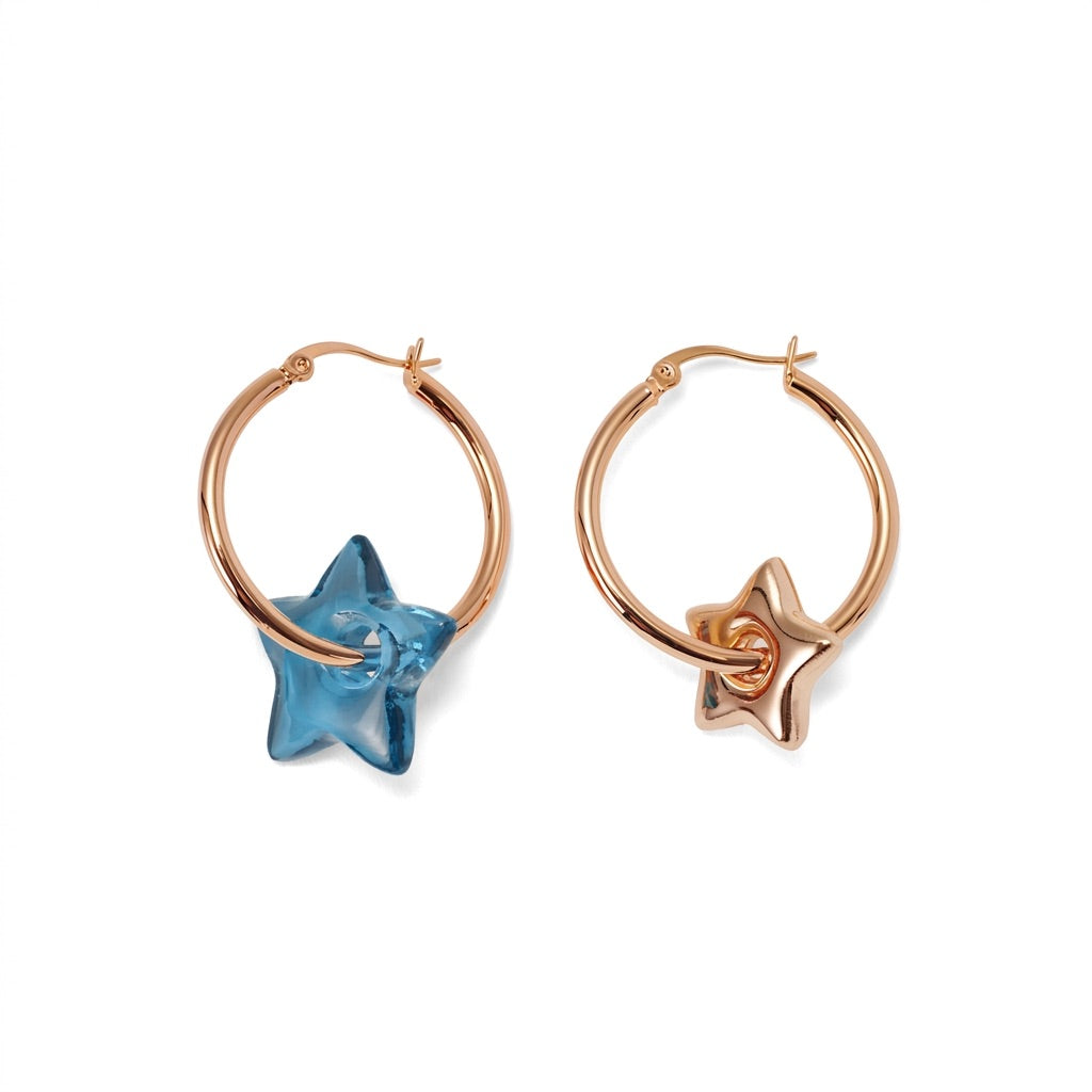 STELLA Earrings, Skyblue Quarz