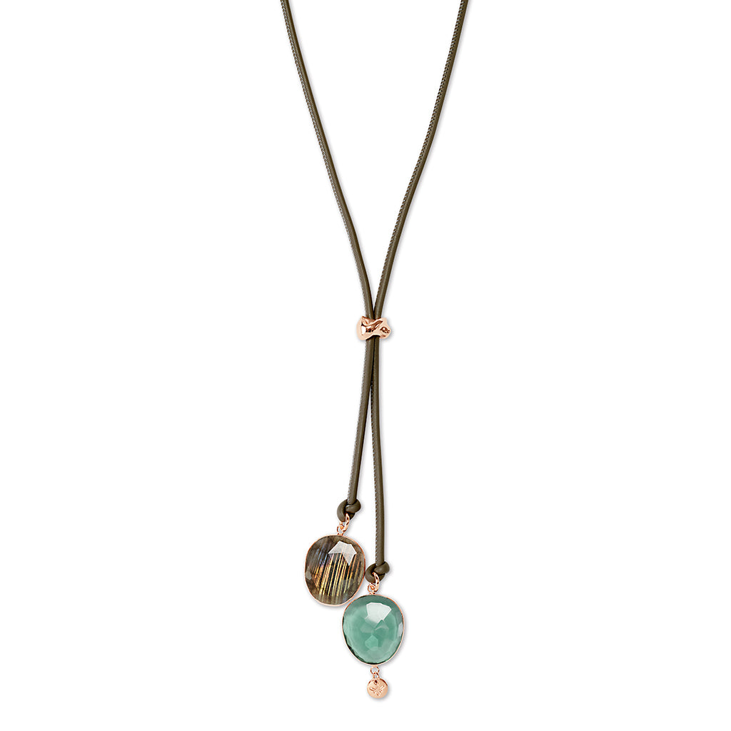 VIVI Necklace oliv, roségold