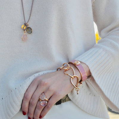 Ring FAYE Morganite Quarz