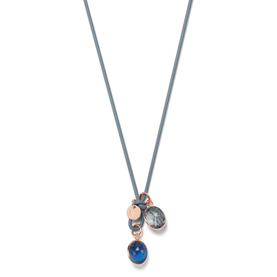 DROPS LEATHER Necklace fly