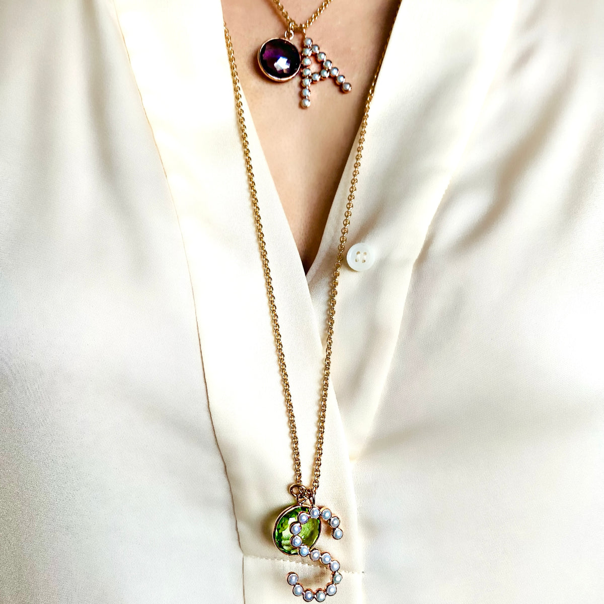 SENTA long Necklace & Dein persönlicher Lieblingsstein