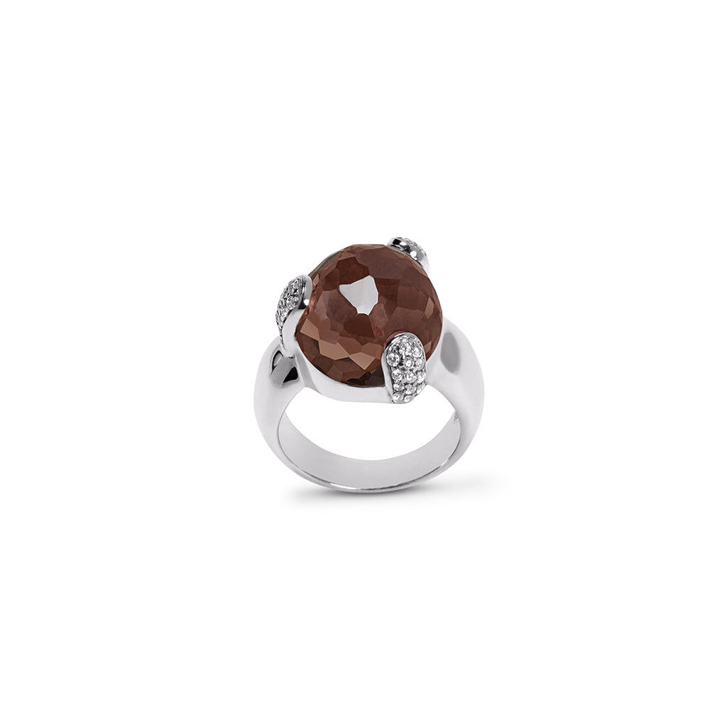 Ring FAYE Rauchquarz