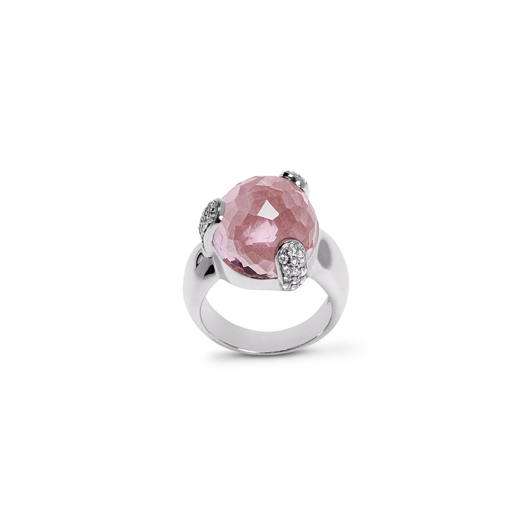 Ring FAYE Morganite Quarz