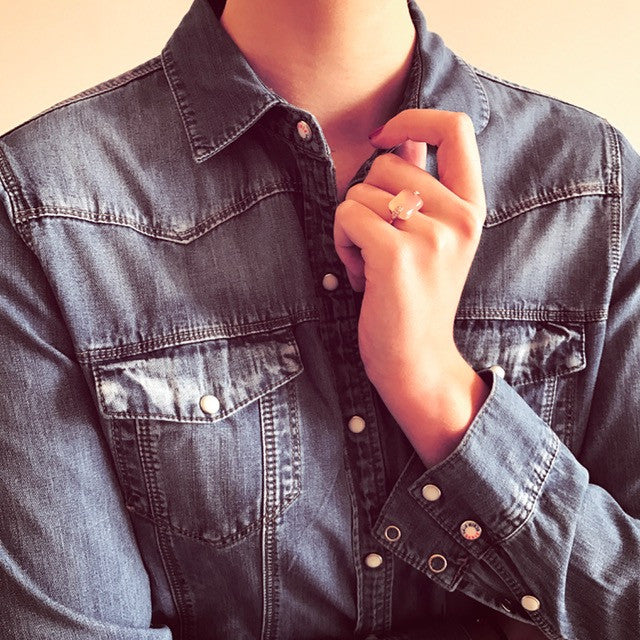 Ring MILA Rosenquarz