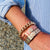 EMILIA CHAIN Bangle roségold, greige