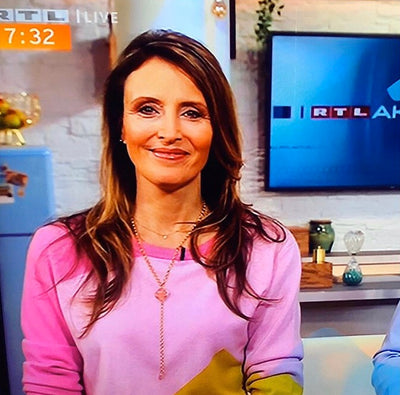 CLEIA Y-Necklace roségold, rosé