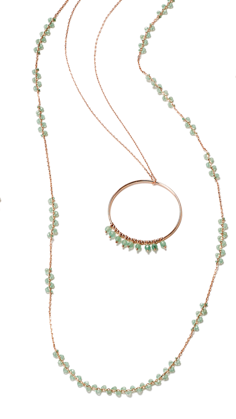 NORMA Necklace Aventurin, roségold