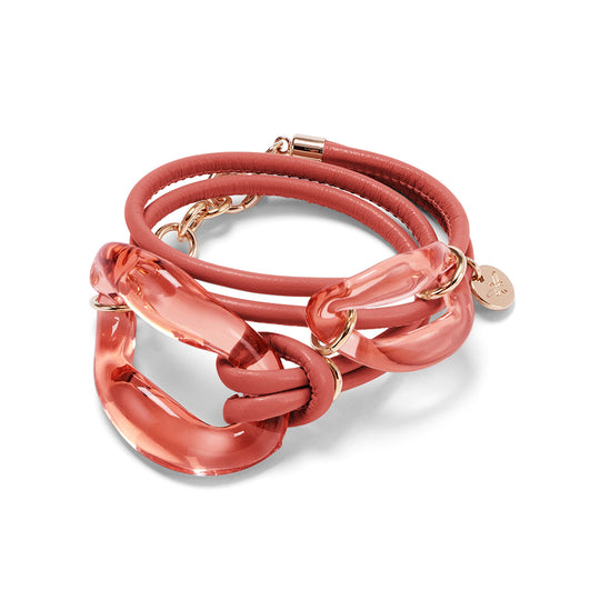 ON THE ROCKS Bracelet, coral