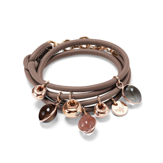 LULA DROPS Bracelet roségold, taupe