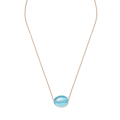 SAYA Necklace, Aquamarin Quarz