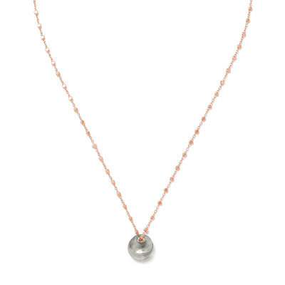 SMILE Necklace Grey Quarz